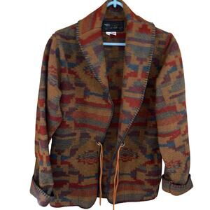 Vintage Bear Ridge Outfitters women’s Aztec print open jacket (size small)